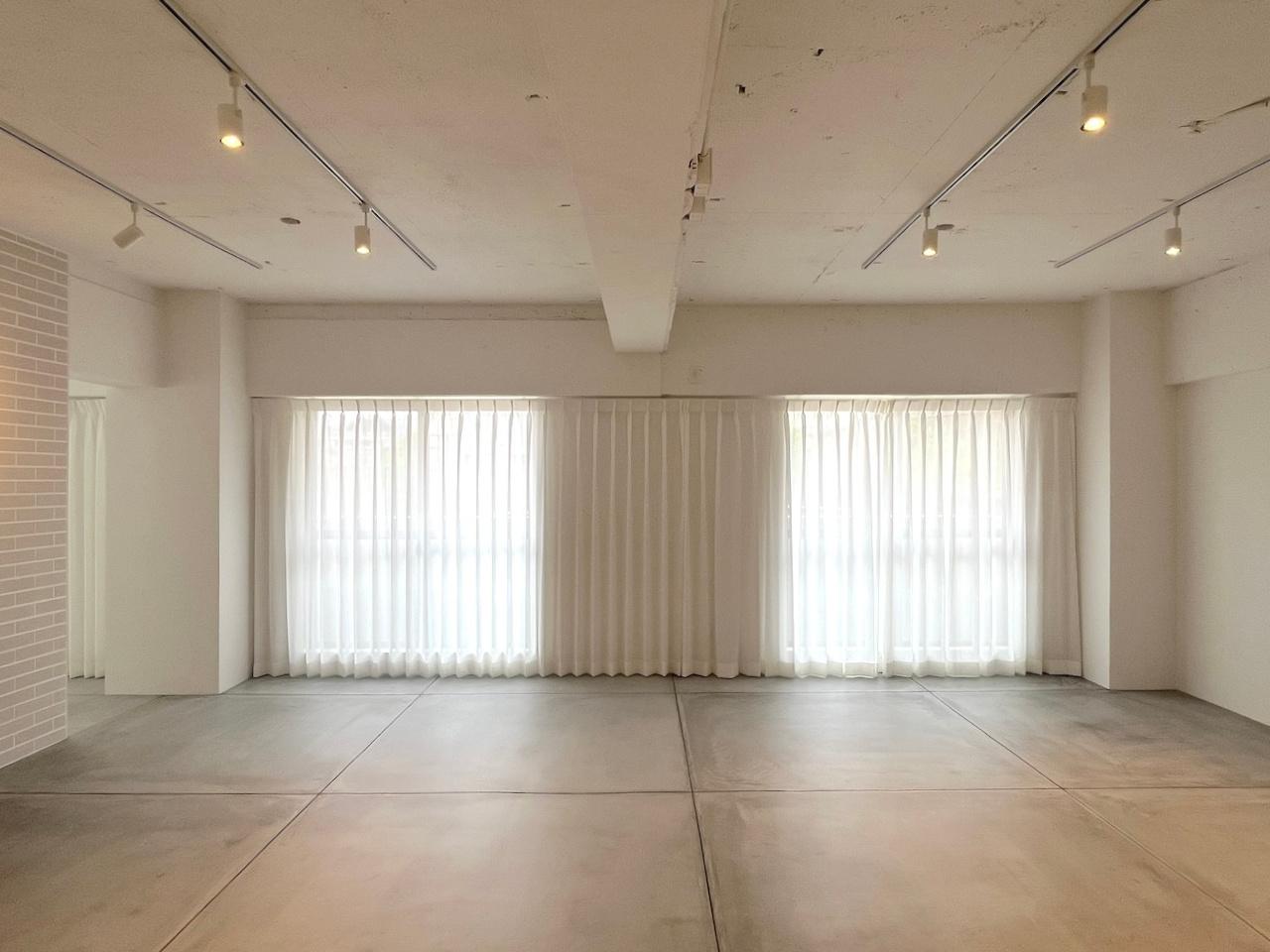 福岡市中央区大濠の賃貸物件/ギャラリーやスタジオ、ショールームなどを想定した仕様です。