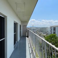 福岡市早良区南庄の賃貸物件/ワイドスパンのバルコニー。