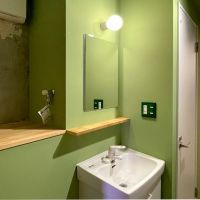 福岡市早良区南庄の賃貸物件/洗面所と横は洗濯機置き場。