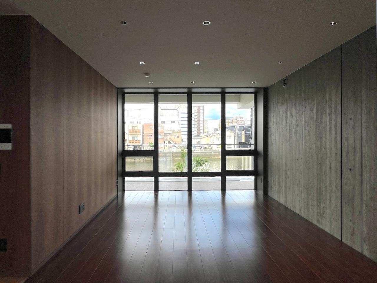 福岡市早良区室見の賃貸物件/【Aタイプ】川側の借景。
