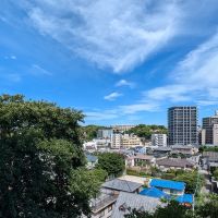 福岡市中央区桜坂の賃貸物件/高台の恩恵をしっかりと受けています(4階別部屋の景色です)