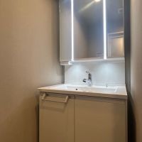 福岡市南区高宮の売買物件/洗面台はシンプル。