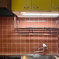 福岡市南区大楠の賃貸物件/あずき色のタイルが可愛い。