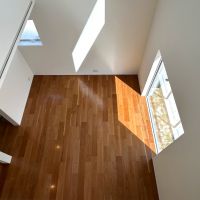 福岡市城南区七隈の賃貸物件/2階から吹き抜けを見下ろすと、こんな感じ。『ごはんよ〜！』なんて声が聞こえてきそう。