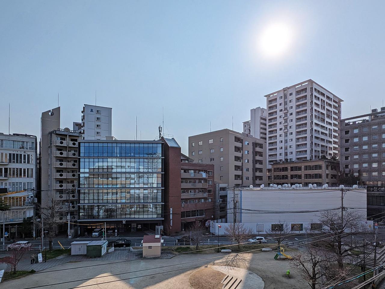 福岡市中央区今泉の賃貸物件/バルコニーからの風景。