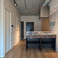 福岡市早良区高取の賃貸物件/コンパクトながら2口コンロ付きのキッチン。