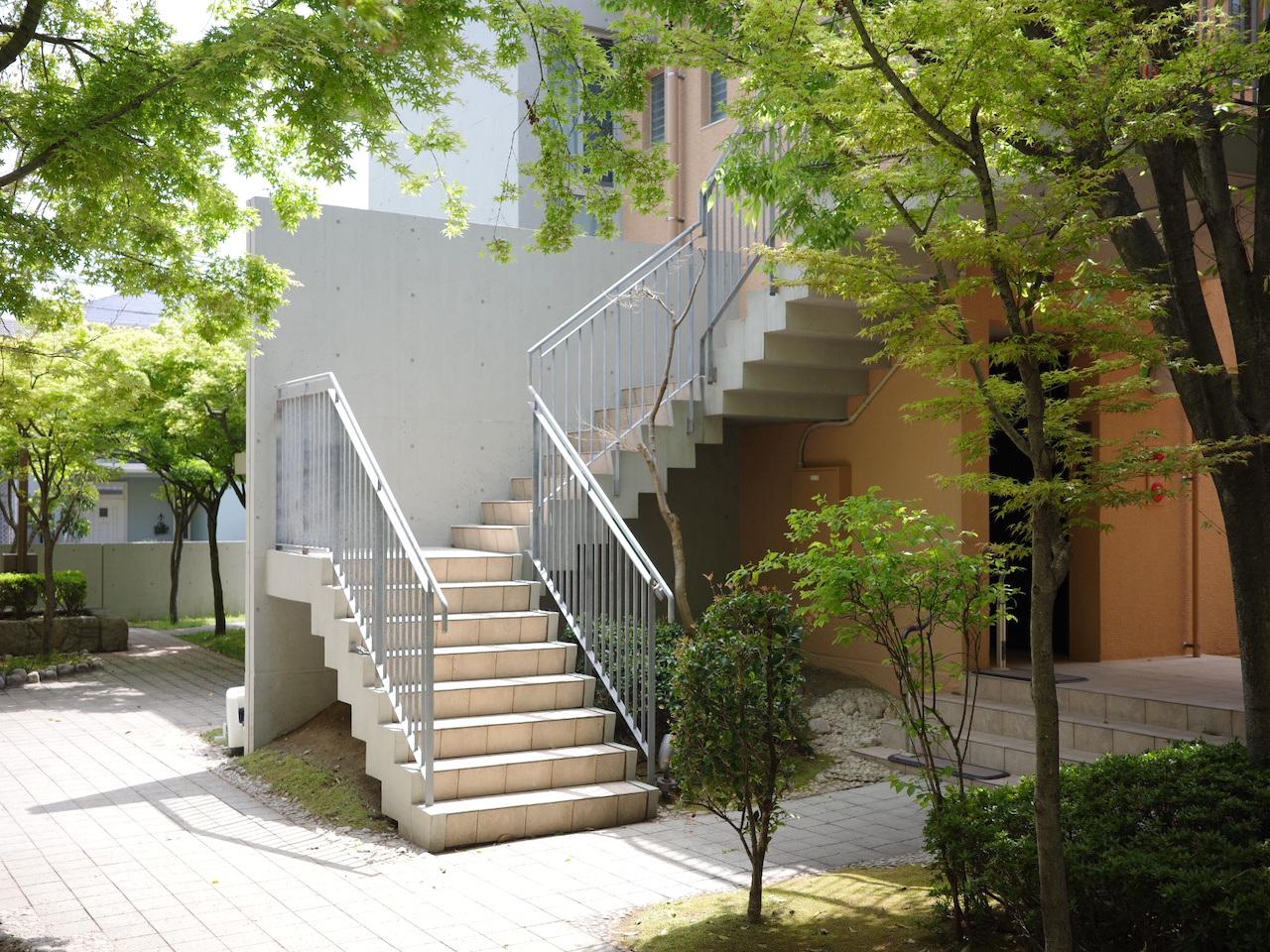 福岡市西区小戸の賃貸物件/葉が重なって、トンネルのようになった道も。