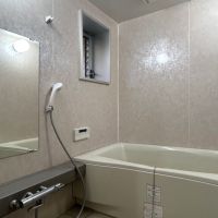 福岡市西区小戸の賃貸物件/お風呂のバスタブはゆったりめです。