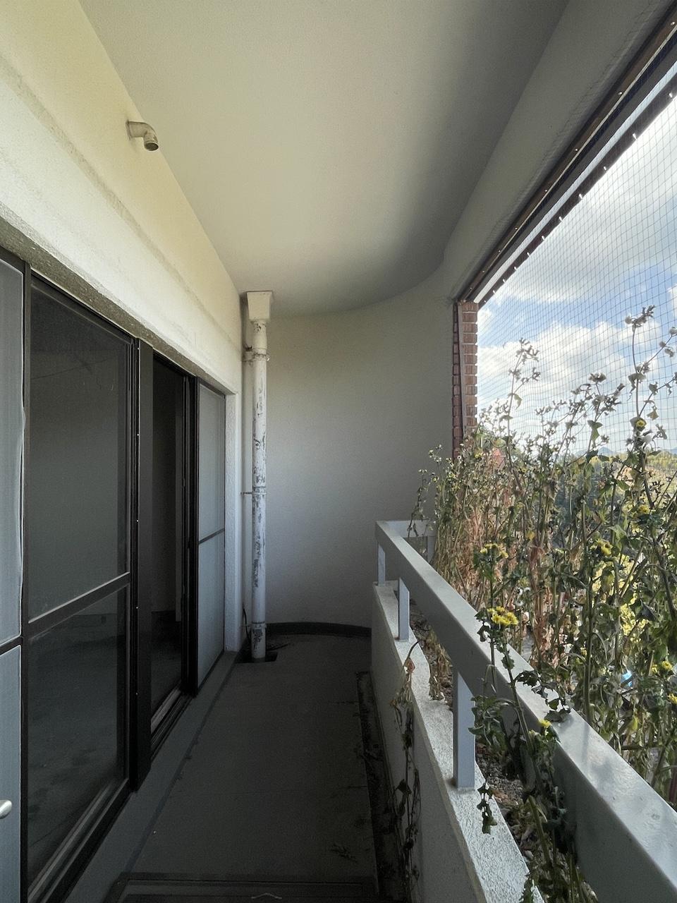 福岡市西区大字徳永の売買物件/北側バルコニー。
