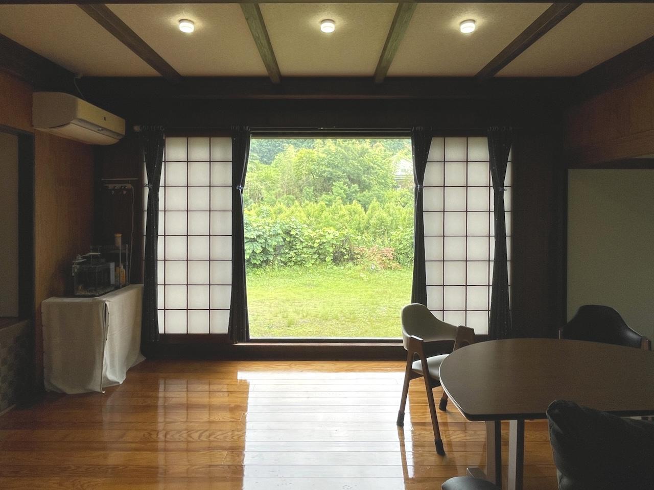 福岡県久留米市山本町の売買物件/見よ！！LDKからの眺望。美しい緑たち。