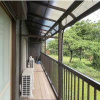 福岡県久留米市山本町の売買物件/3部屋繋がるロングベランダ。