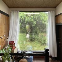 福岡県久留米市山本町の売買物件/こちらはお庭にでれる扉。大きなガラス窓が良い！！
