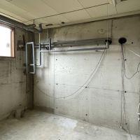 福岡県久留米市山本町の売買物件/階段横の倉庫。