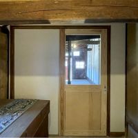 糸島市長野の賃貸物件/区画Cの共用部からの入り口。