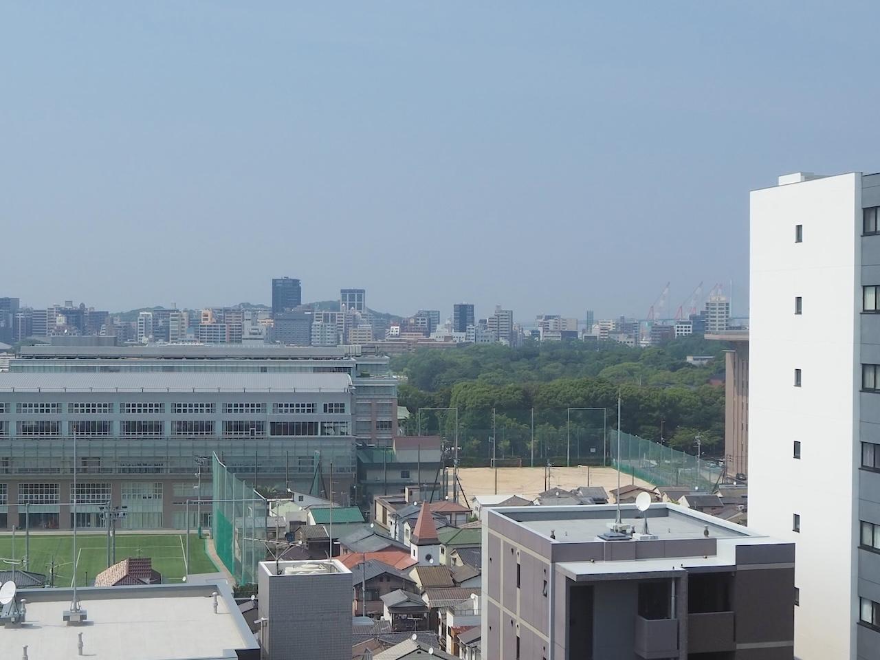 福岡市中央区六本松の賃貸物件/遠くまで見渡せる景色。