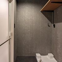 福岡市博多区博多駅前の賃貸物件/脱衣所。コンパクトですが、必要十分かと。