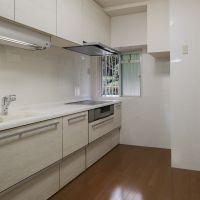 福岡市中央区赤坂の賃貸物件/ファミリータイプのワイドなキッチン