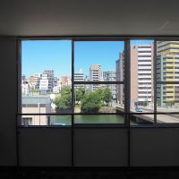 福岡市中央区天神の賃貸物件/北向きのため直射日光は少ないものの、日中を通して安定した光が入り、自然の緑や空の青の美しさをじっくりと味わうことができます。