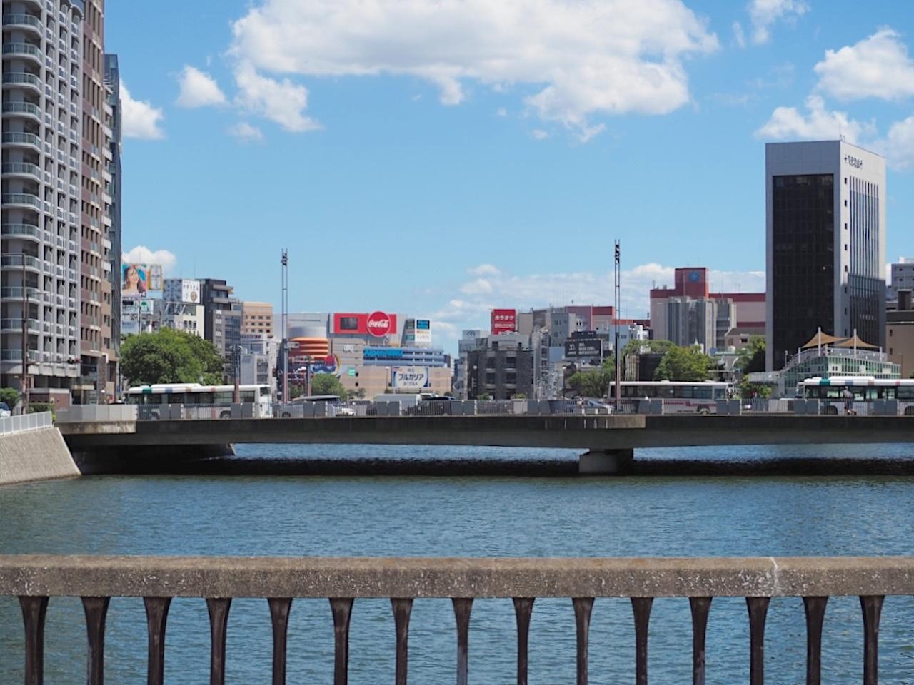 福岡市中央区天神の賃貸物件/那珂川の河口付近です。