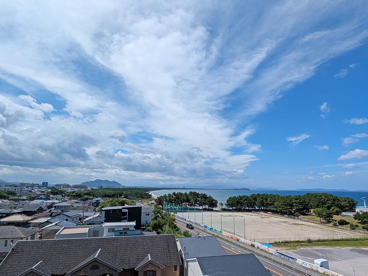 福津市西福間の売買物件/こちらも海ビュー。