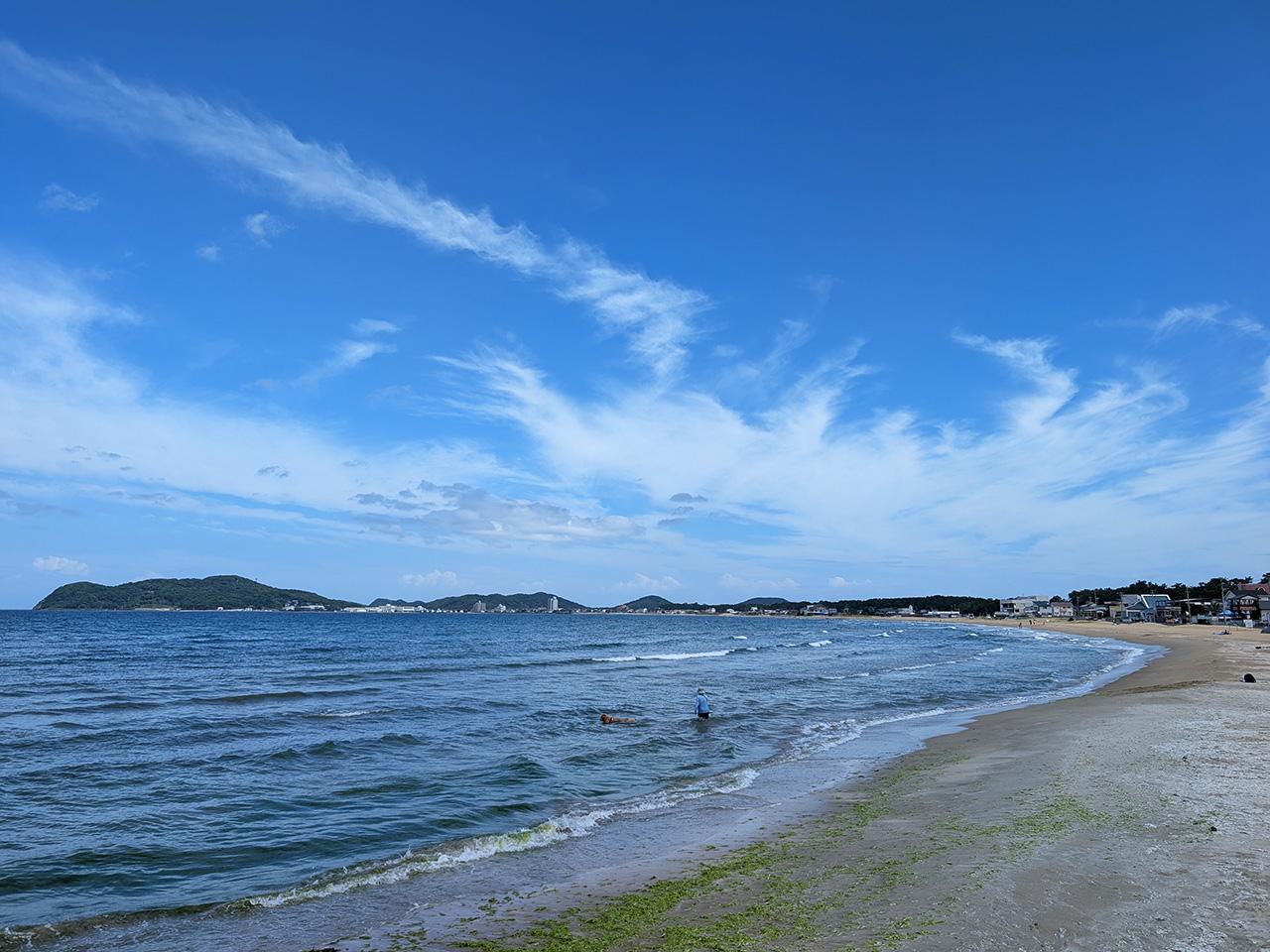 福津市西福間の売買物件/平日とはいえ、夏休みシーズンでしたが、比較的人は少なめ。穴場スポットかも。