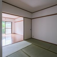 福岡市中央区谷の賃貸物件/洋間と和室は開けっぱなしにしてもよさそう。