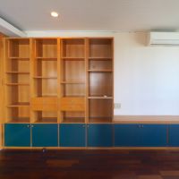 福岡市中央区大手門の賃貸物件/備え付けの棚テレビ台にもなりそうです。