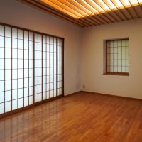 福岡市南区桧原の売買物件/リビングは、障子を閉めて和モダンな空間にも◎