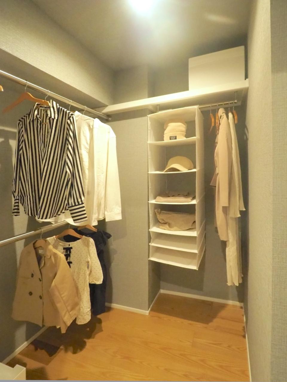 福岡市中央区桜坂の売買物件/大容量のウォークインクローゼット。