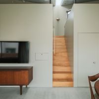 福岡市中央区笹丘の賃貸物件/三角錐の一番高い部分に階段がくるようにデザインされていて