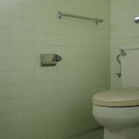 太宰府市朱雀６丁目の賃貸物件/トイレのタイルもかわいい。