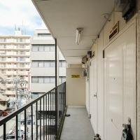 福岡市中央区舞鶴の賃貸物件/玄関を出るとこんな感じ。