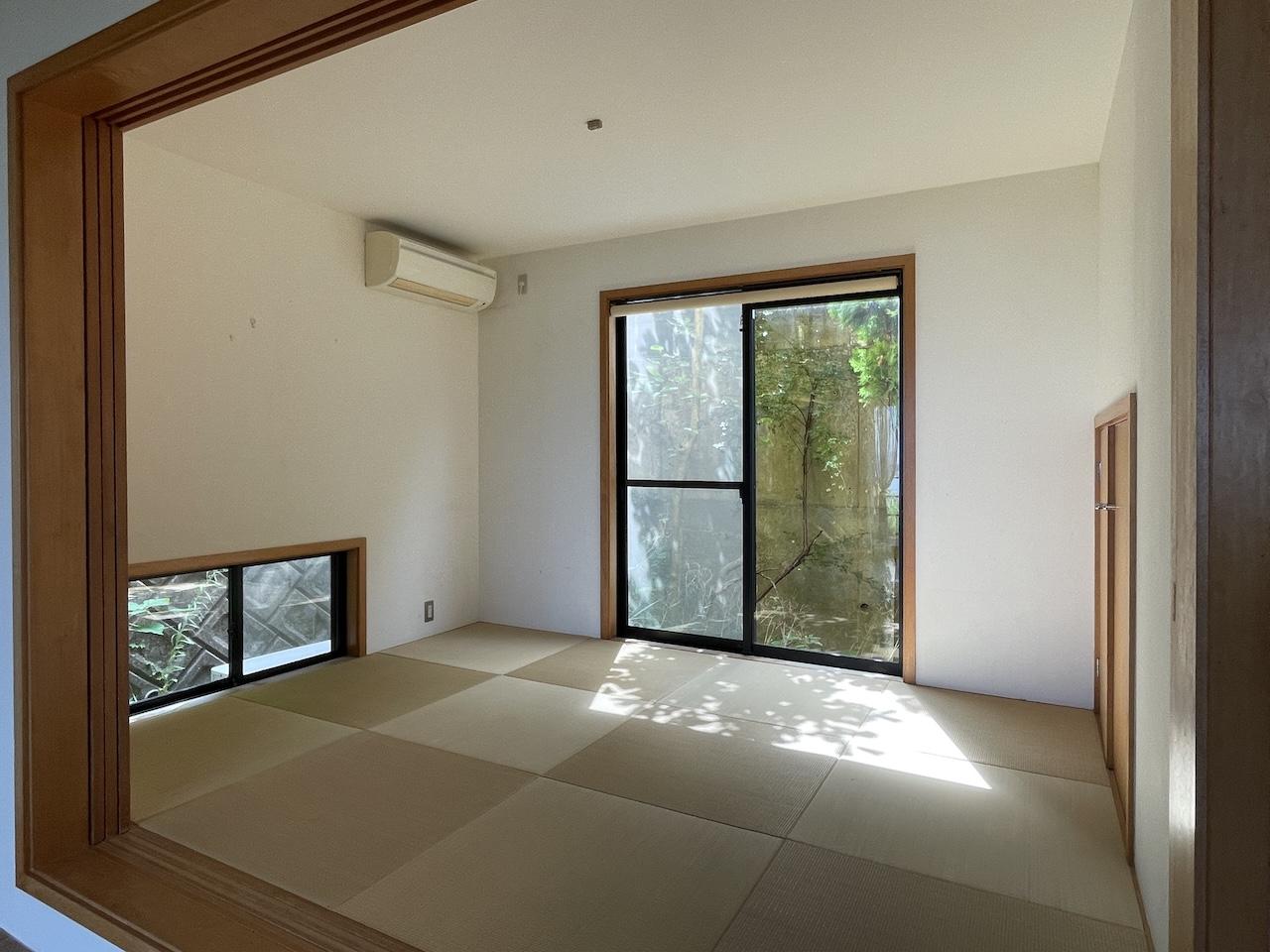 福岡市西区生の松原の賃貸物件/1階アトリエ空間には和室も。