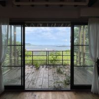福岡市西区生の松原の賃貸物件/1階にもウッドテラス。バーベキューしたくなる。