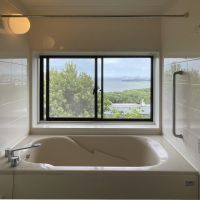 福岡市西区生の松原の賃貸物件/浴室からもオーシャンビュー。