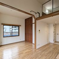 福岡市中央区薬院の賃貸物件/ちなみに3階は、こんな感じで一部の建具が白基調です。