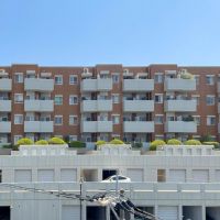 福岡市南区高宮の売買物件/こうやって見ると要塞みたいだ。こりゃ安心するはず。