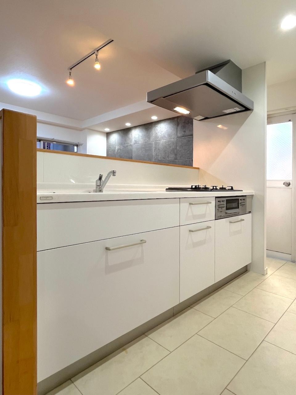 福岡市中央区平尾の賃貸物件/キッチンの使い勝手よし。ついでに都市ガス。