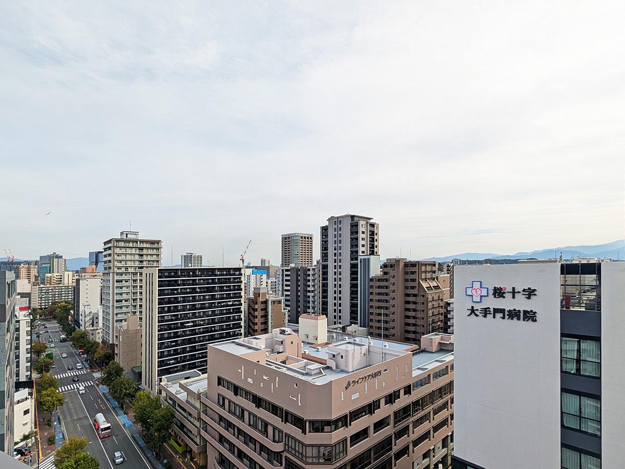 福岡市中央区港の賃貸物件/街中を見渡せるいい景色です。