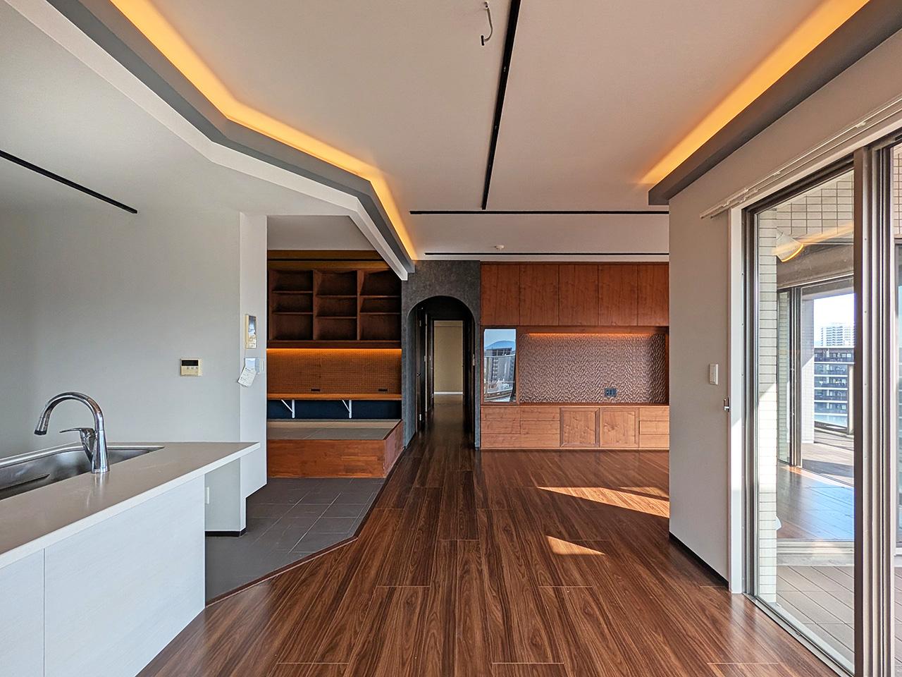 福岡市中央区港の賃貸物件/最上階ワンフロアのリノベ空間。