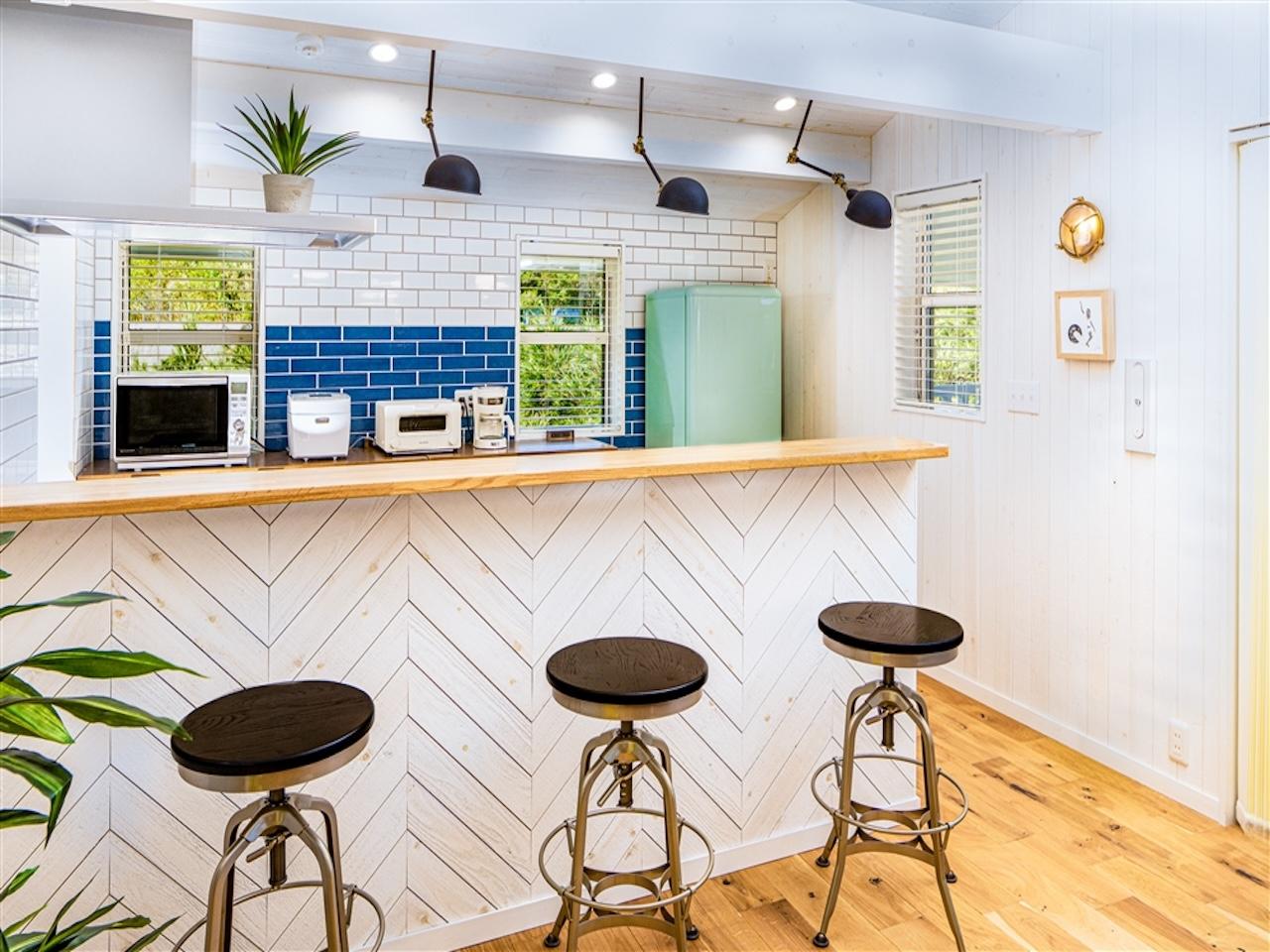 宮崎県日向市大字平岩久保田の賃貸物件/キッチンカウンター。みんなでワイワイお酒飲みたい。