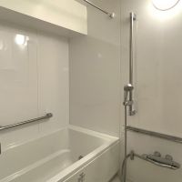 福岡市中央区梅光園の売買物件/浴室。シンプルに美しく。