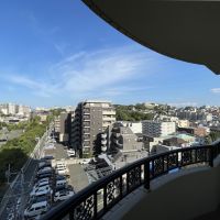 福岡市中央区梅光園の売買物件/東側バルコニーからの景色。こちらも心地よい。