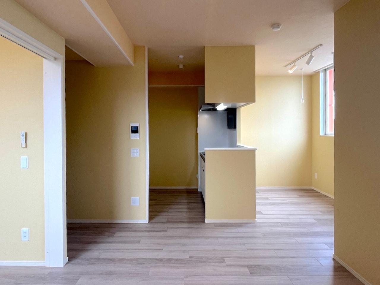 福岡市城南区飯倉の賃貸物件/ダイニングテーブルが置けるように工夫された間取り。