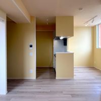 福岡市城南区飯倉の賃貸物件/ダイニングテーブルが置けるように工夫された間取り。