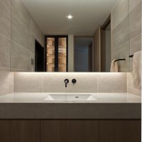 福岡市西区生の松原の売買物件/洗面台。まるでホテルのようです。