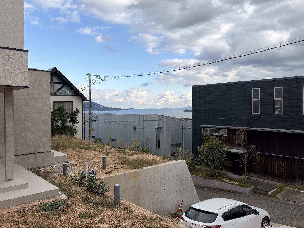 福岡市西区生の松原の売買物件/外構は未施工のため、お好きにどうぞ。