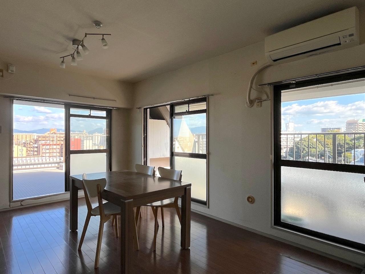 福岡市南区向野の賃貸物件/窓面も大きいです。