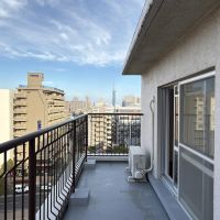 福岡市早良区高取の賃貸物件/洋室のバルコニーこちらからも福岡タワー。