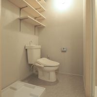 福岡市南区高宮の賃貸物件/脱衣所とトイレが一体型のレイアウトなので、ここは好みが分かれるかもしれません。